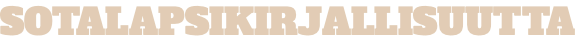 Sotalapsikirjallisuutta 